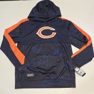 CHICAGO BEARS|NFL Youth XL (18/20) Navy Camo/Orange Combine Hoodie
